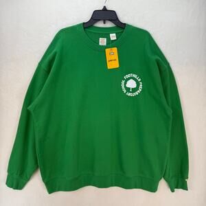 LEVI'S MEN'S XXL GOLD TAB CREWNECK SWEATSHIRT GREEN FOOTHILLS PREPERATORY SCHOOL